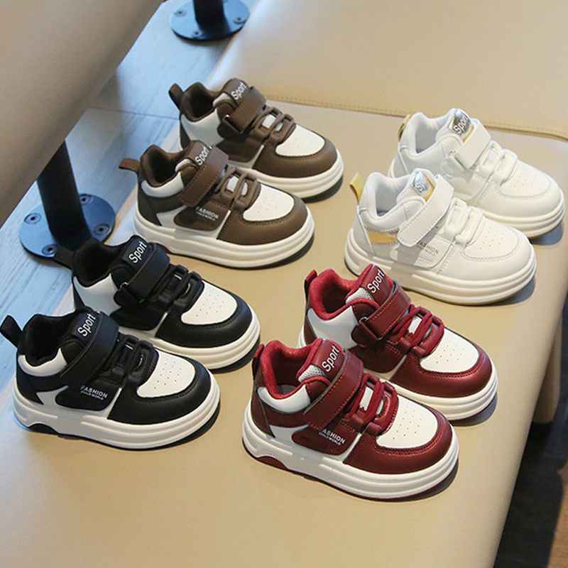 Toddlers Sneakers Boys Sport Shoes Girls Casual Shoes White Black Student Shoes Kidsnest Teen Youth Kids Running Shoes Size 21 - 32 K0631