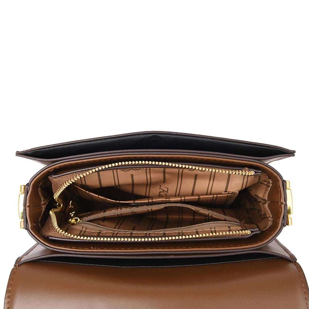 Hot Selling Vintage Geometric Print Shoulder Women Lightweight PU Accent Adjustable Strap Crossbody Bag For Daily Commute Designer Bags