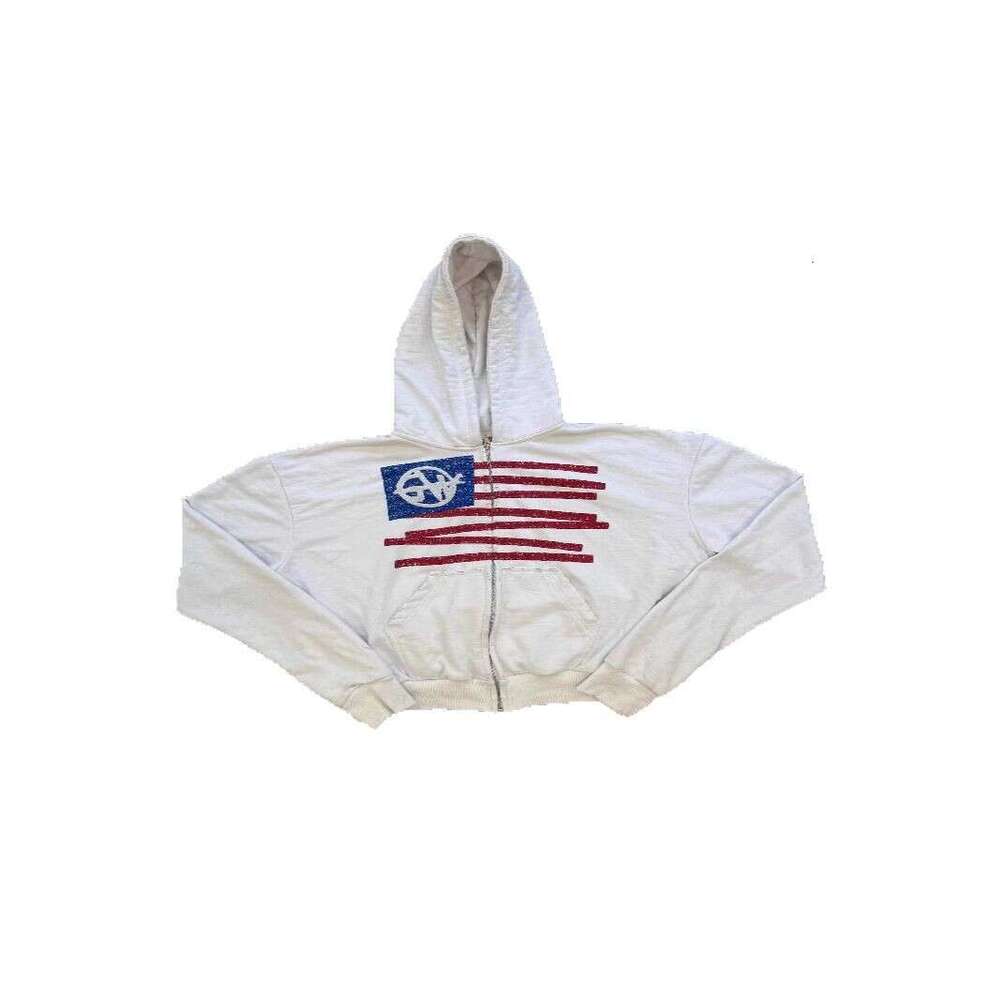 New Y2K Pattern Street Fashion Unisex Spring Zipper Printed Hoodie Sweatshirt