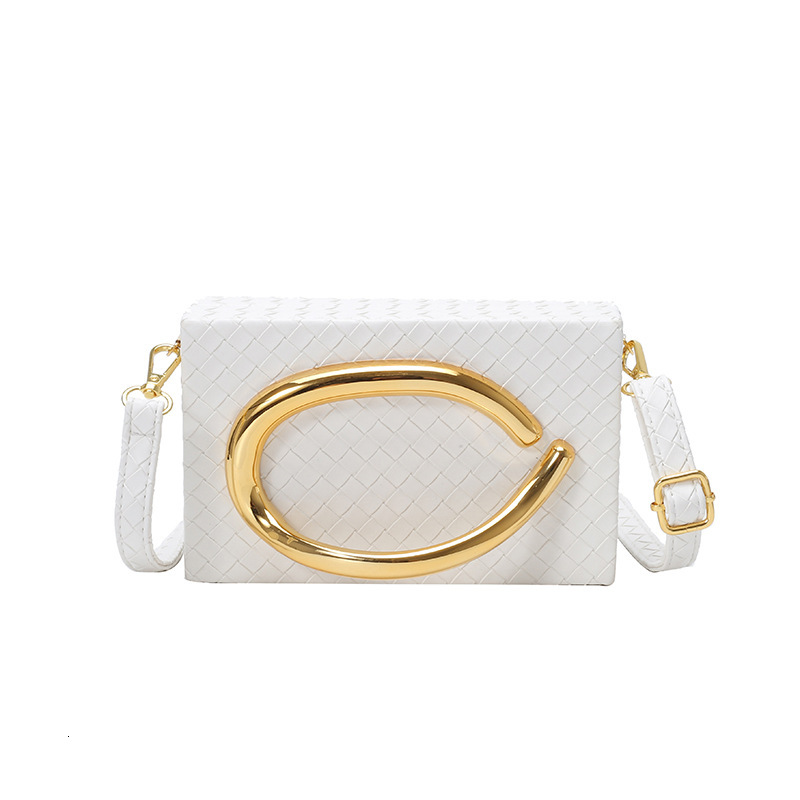 Luxury Brand Designer Bag European And American Fashion Women's Bag Small Square Bag 2025 New Single Shoulder Bag Trendy Chain Bag Trendy Metal D