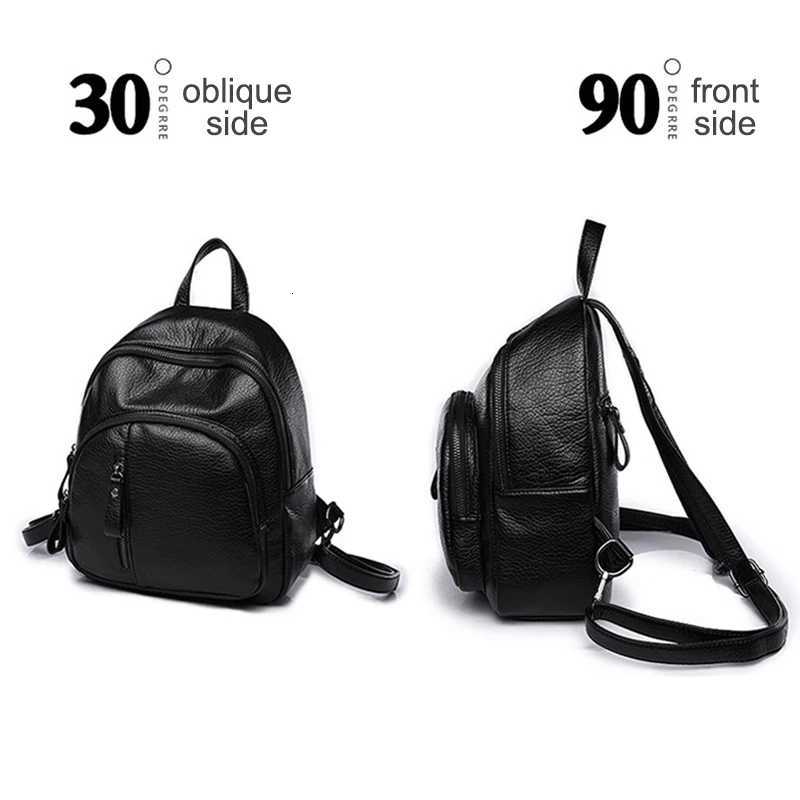 Anti-theft Soft PU Leather Backpack Women Vintage Shoulder Bag Ladies Mini Travel Backpack School Bags Girls XJ250814