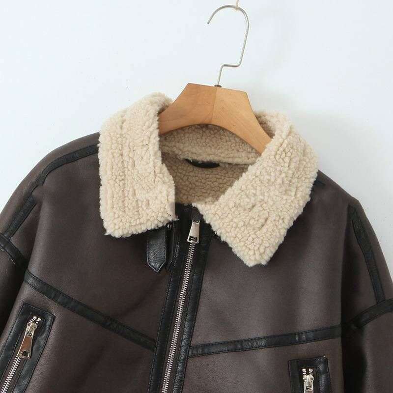 Women's Clothing Fur Lambskin Coat Jacket With Various Styles Fashionable Street Trend Lapel