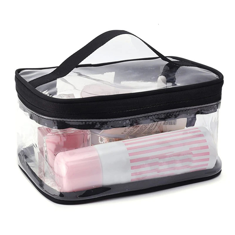 ThickeningClear Makeup Bag Large Waterproof Cosmetic Bag Portable and Transparent Travel Case for Women 250812