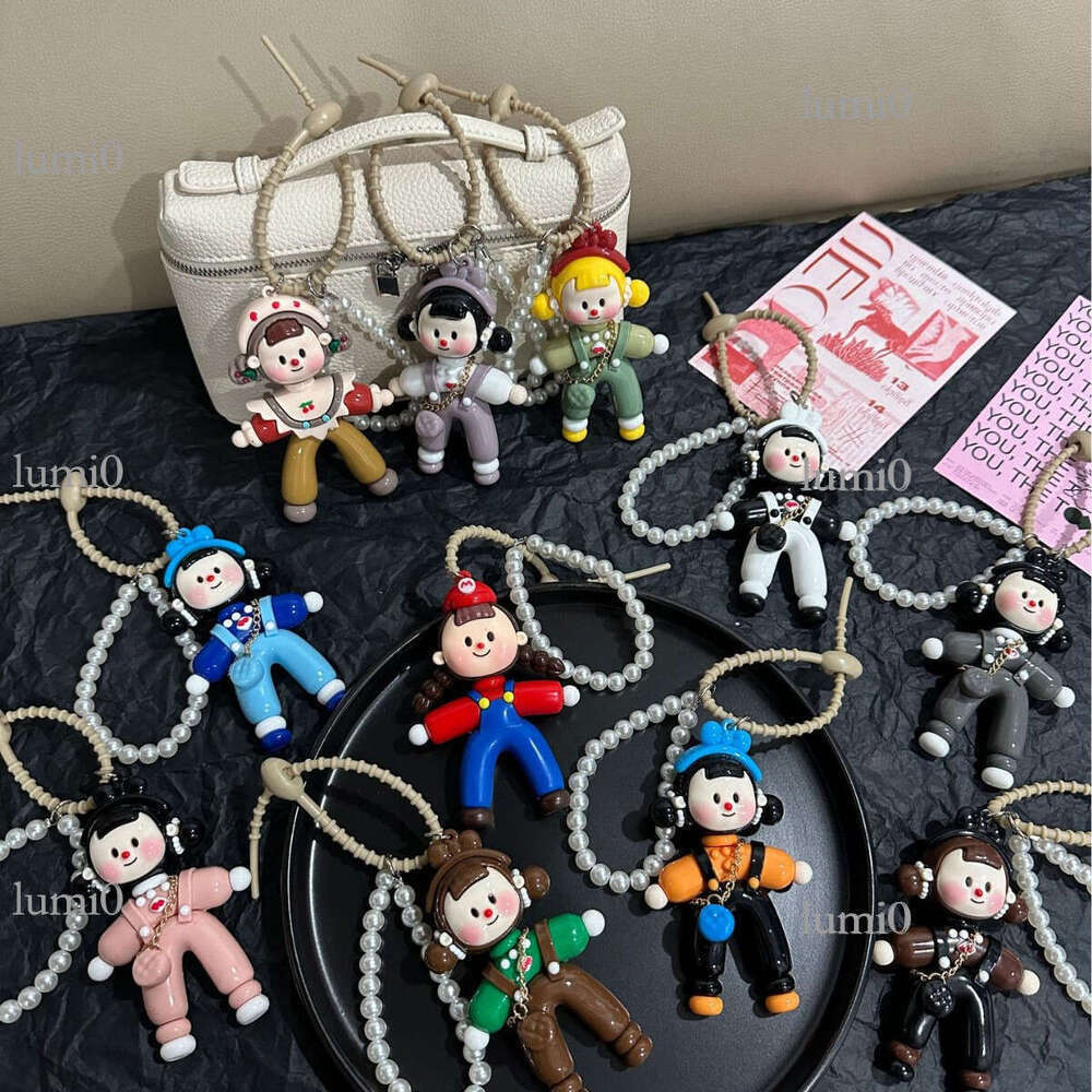 New Color-Block Split Girl Multi-Girl Car Hanging Accessories Bag Pendant High-End Cute Creative Keychain