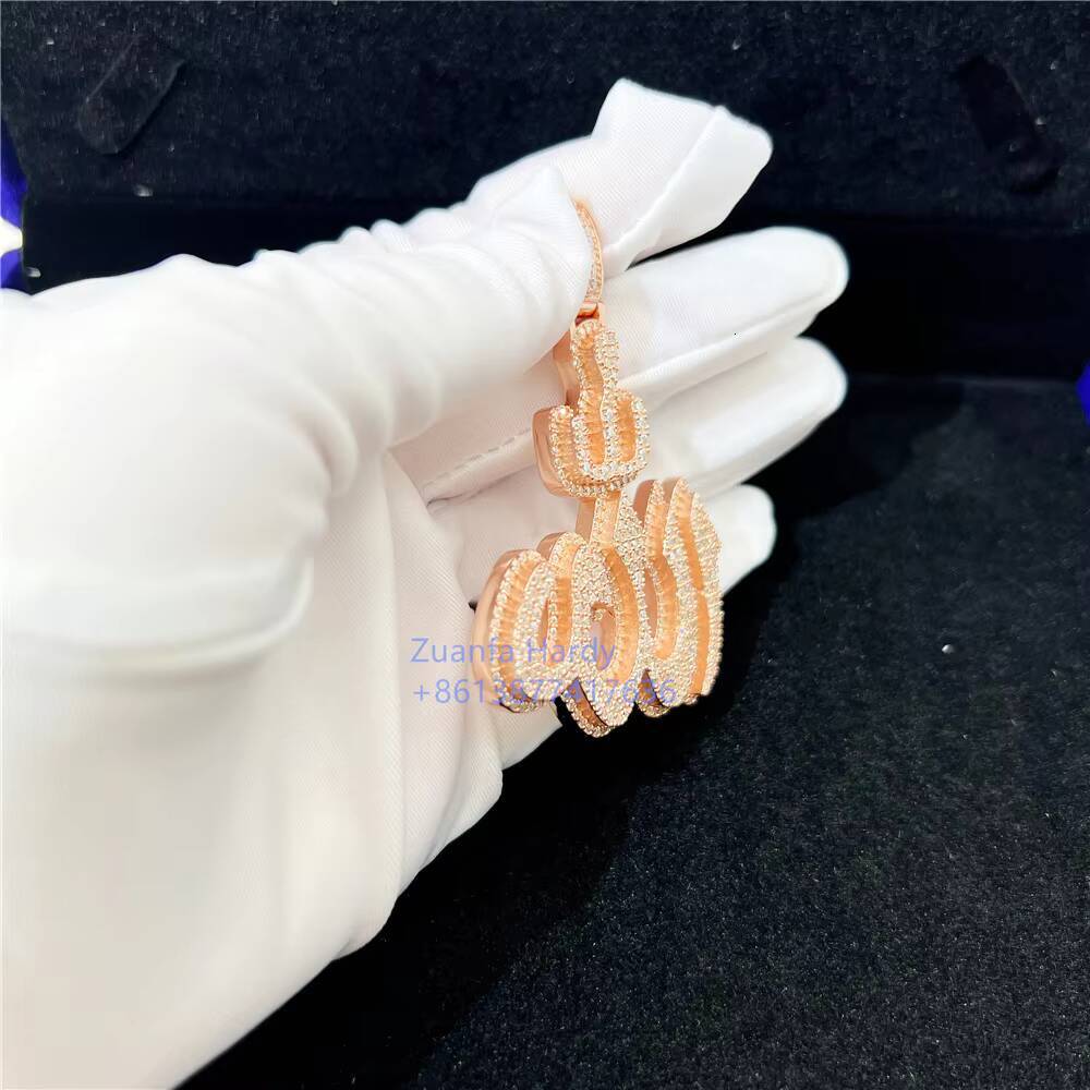 New Stock Pass Diamond Tester Hip Hop Jewelry S925 VVS Moissanite Diamond Iced Out Custom Moissanite Pendant