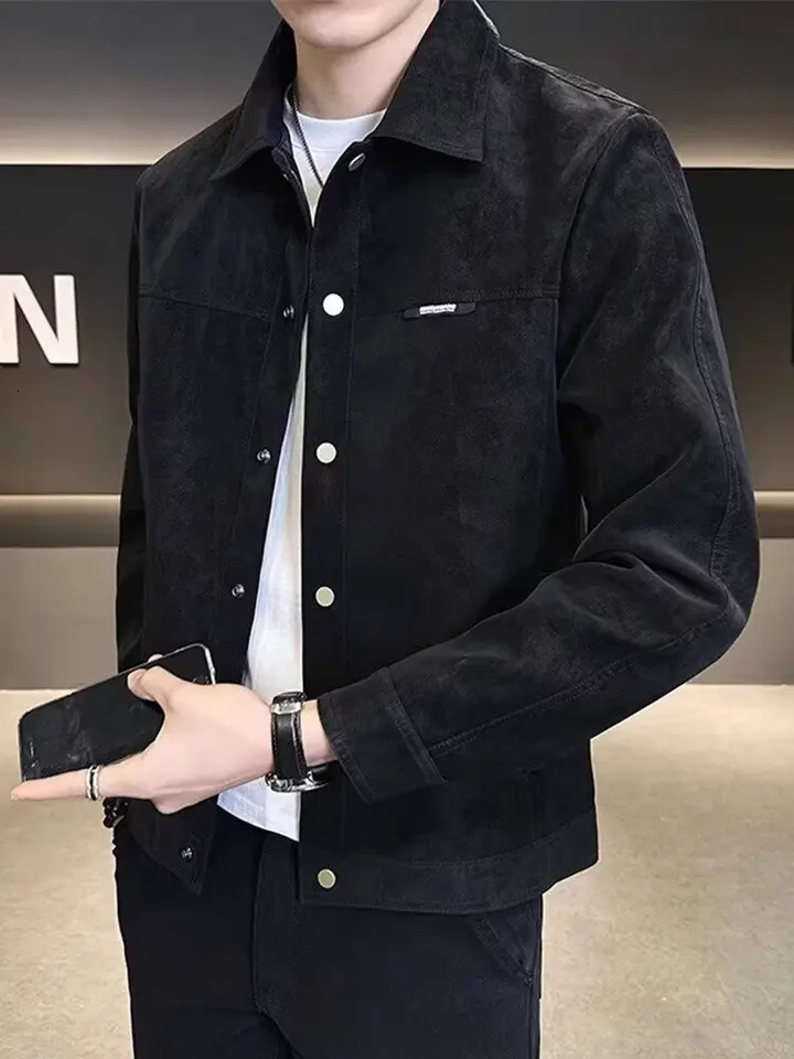 Trendy Highend Mens Jacket Casual Korean Street Fashion Top Layer Hollow Sleeve AutumnWinter Coat Y2K Coats 250813
