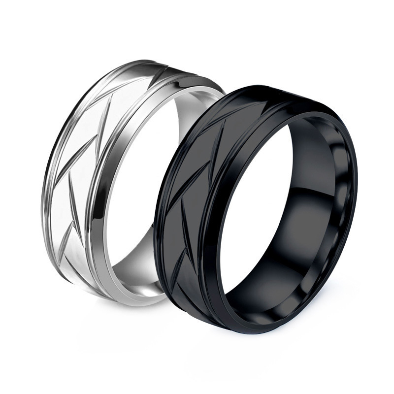Stainless Steel Ring with Titanium Finish: Durable Fashion Statement for Modern Men Fashionable and Stylish Titanium Steel Ring for Single Trendy Men