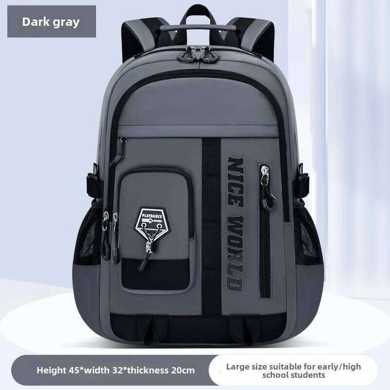 Men's Oxford Waterproof Business Computer Bag Leisure Travel High School Student Backpack Mochilas Es