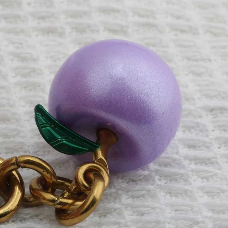 Simple Apple Keychain Pendant Car Bag Pendant Resin Accessory S250814