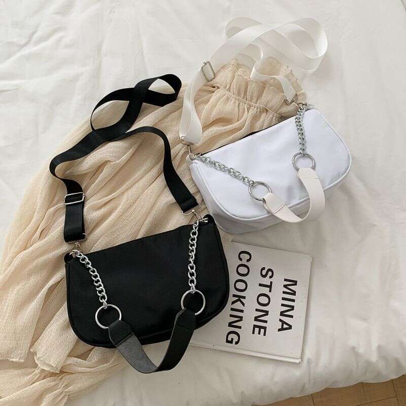 Niche Design Women's 2023 Summer New Net Red Nylon Underarm Bag High-end sense one-shoulder hand-held chain bag