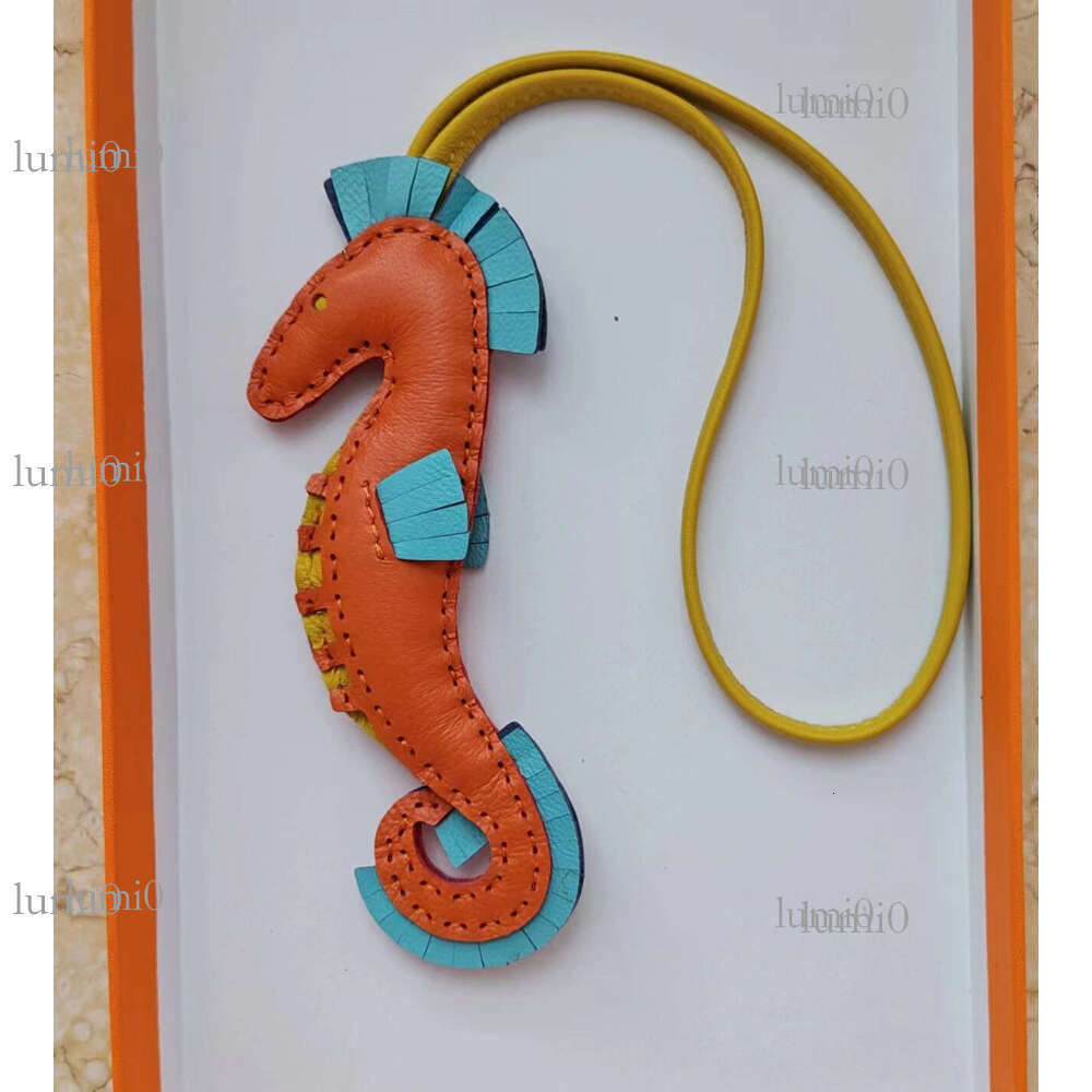 Handmade Sheepskin Seahorse Bag Pendant