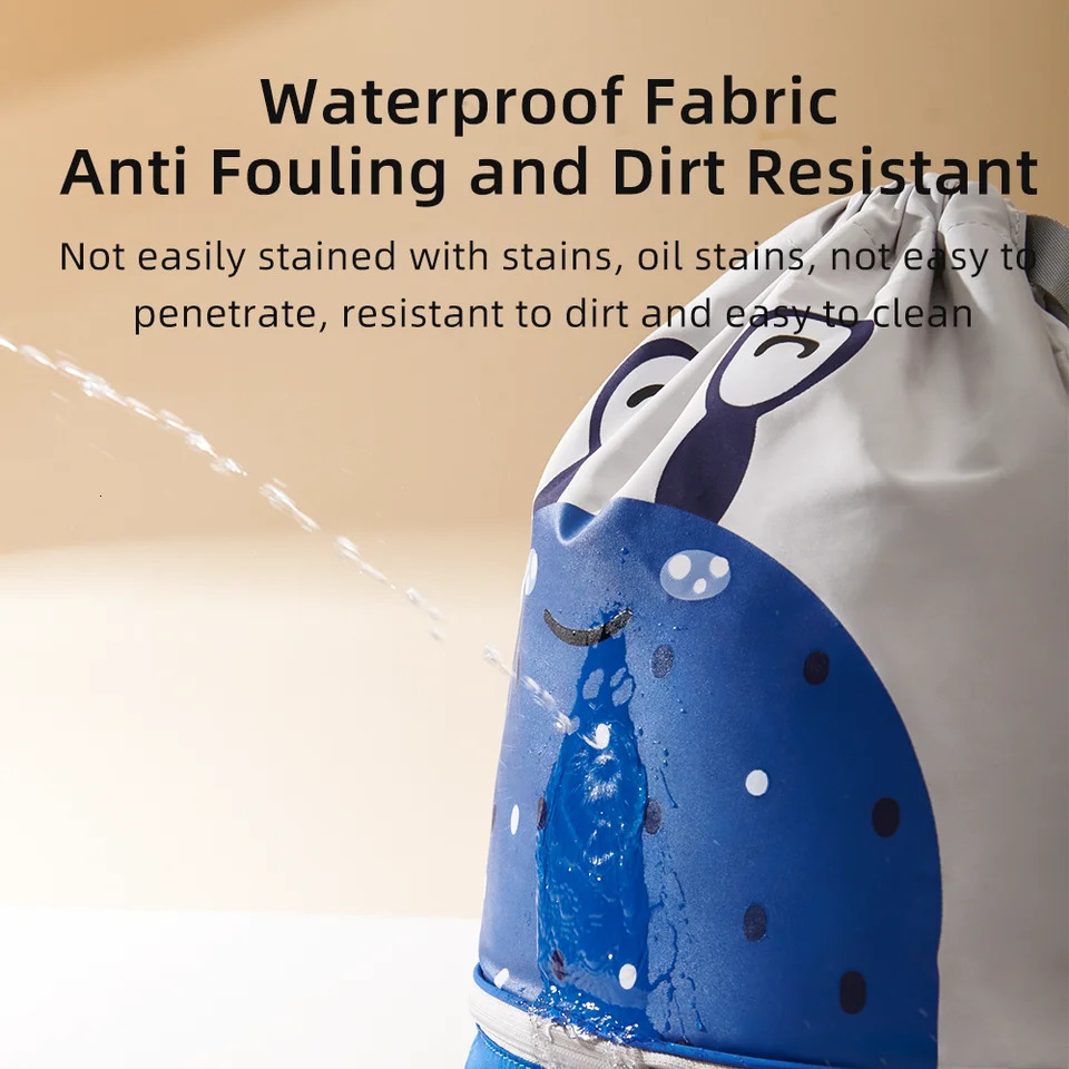 Sunveno Kids Swim Backpack Wet and Dry Separation Drawstring Swim Bag Girls Waterproof Beach Bag Swimming Storage Bag 250813