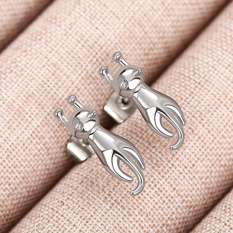 CAOSHI Silver Color Cat Stud Earrings Dainty Animal Pet Earrings for Women Piercing Girls Accessories Fancy Gift Fashion Jewelry 250812