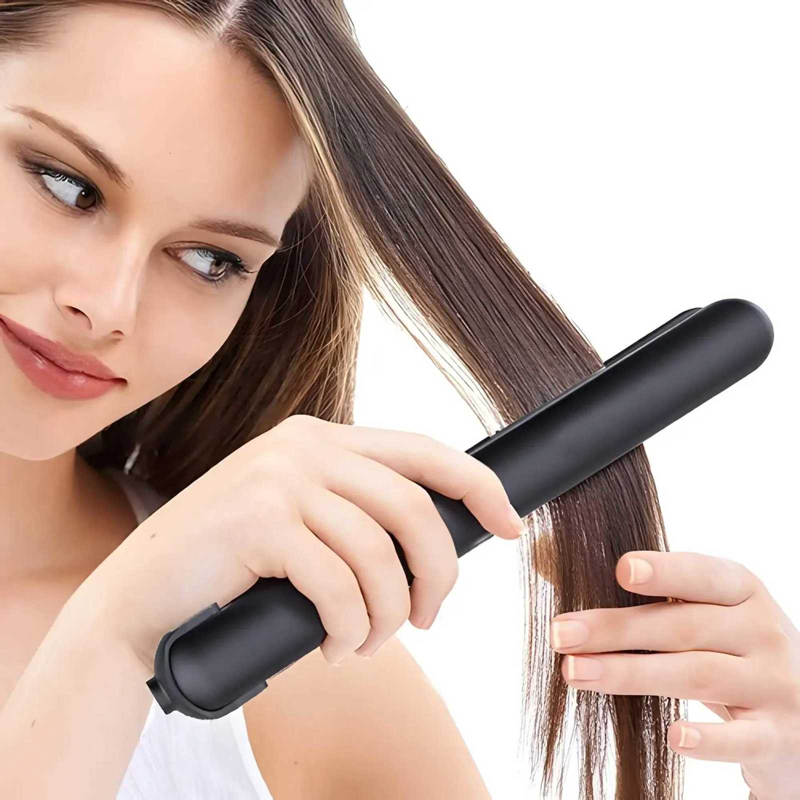 Type-C Rechargeable Hair Straightener Curler Cordless Design for Portable Use Perfect for Travel Dorm and Student Life W250814