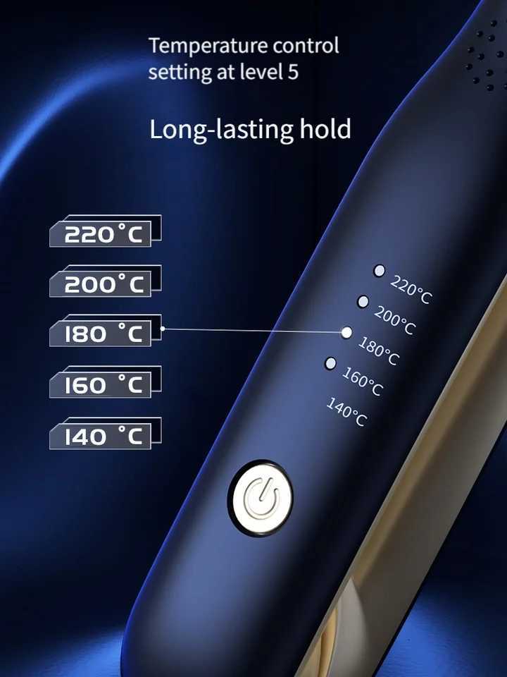 Ceramic Ionic Hair Straightener with LCD Display - Fast Heat for Smooth Shiny Hair Fast Heating for Smooth Shiny Hair for Women and Men W250814