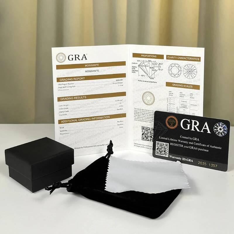 NKHOG Real S925 Silver 1ct Moissanite Ring Women Pass Diamond Test Plated 18K White Gold Band Engagement Wedding Rings Jewelry