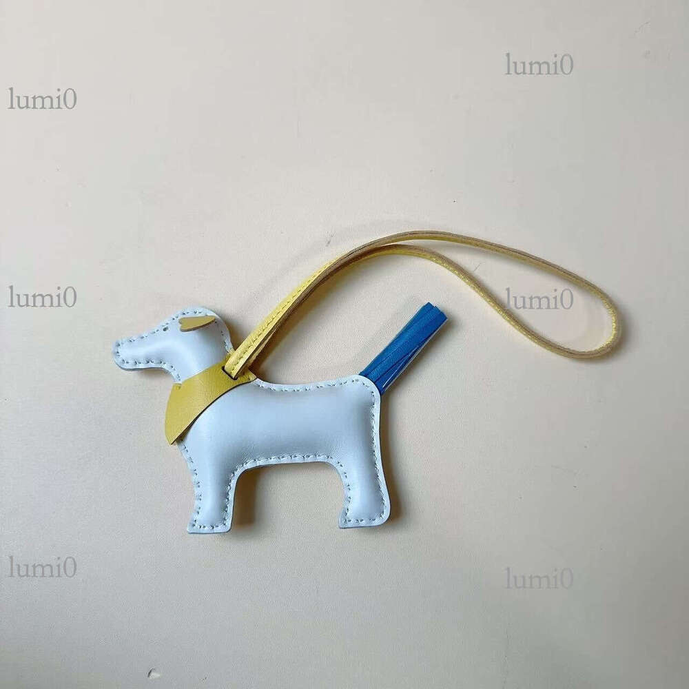 Puppy Bag Pendant New Sheepskin Hand-sewn Creative Cute Dog Hanging Decoration Car Rearview Mirror Ornament