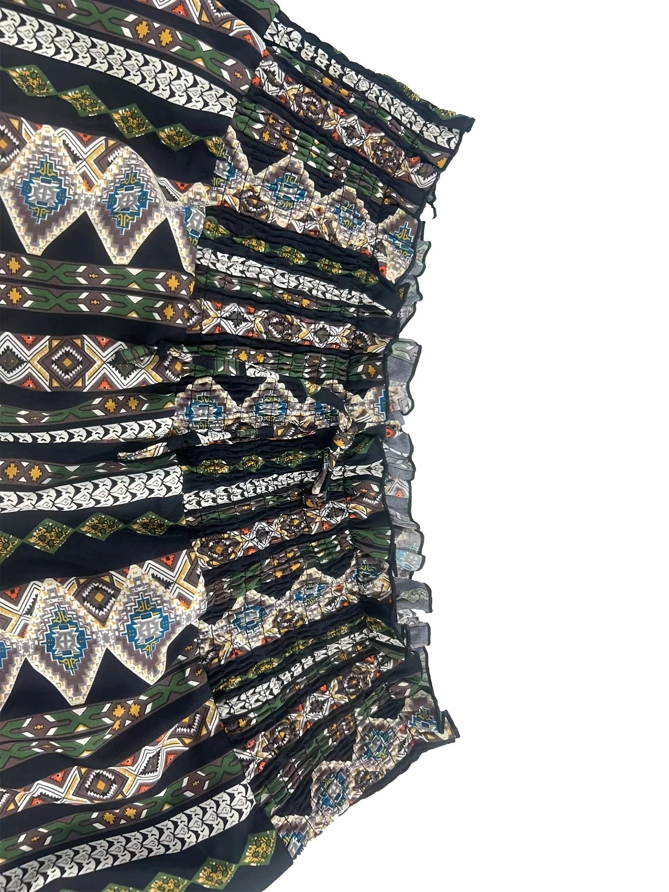 Plus Size 1XL5XL Women Fashion Bohemian Ethnic Print Pants with Elastic Waist Loose Long Trousers Ladies Comfort Wide Leg 250808