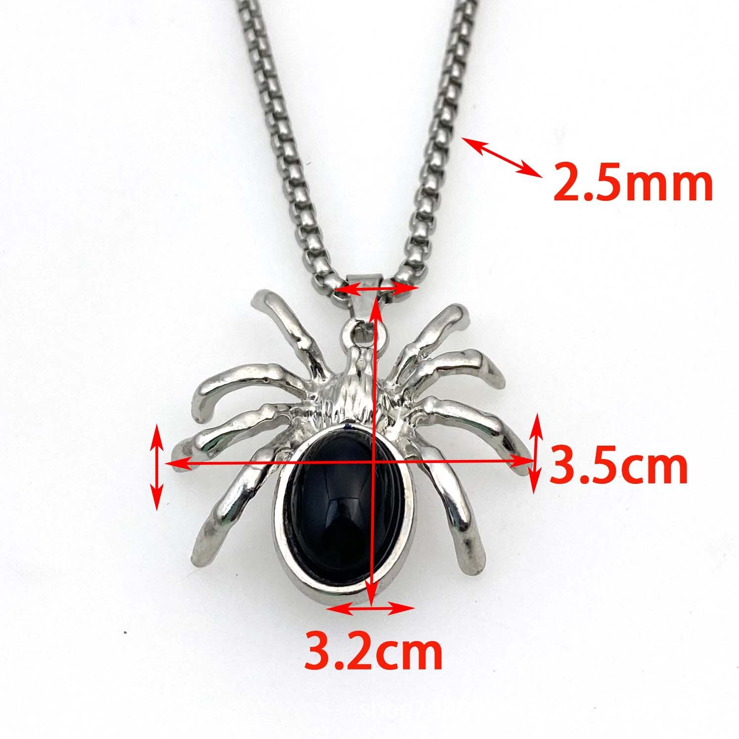 Gothic Dark Pendant Necklace Ins Style Personality Long Spider Collarbone Halloween Sweater Chain