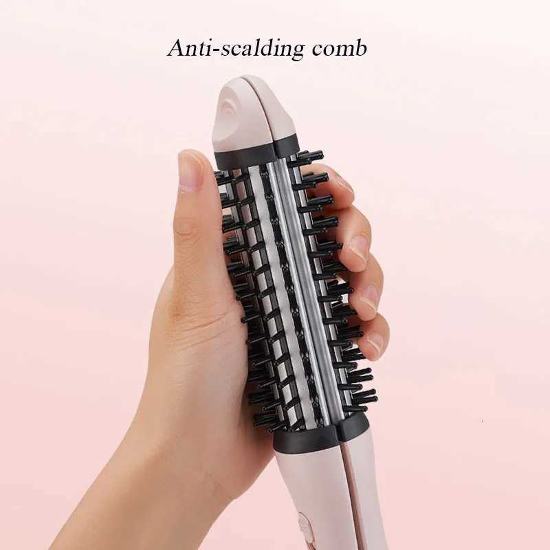 2-in-1 Curling and Straightening Comb Multifunctional Straightening Splint Hair Curling Iron Fast Heat Plate Rotating Roller W250814