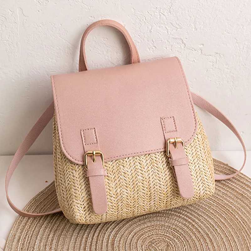 Wholesale Handbags Trendy Lady Backpack Woven Stitching Shoulder Bag Foreign Trade Cross-Border Backpack Women XJ250814
