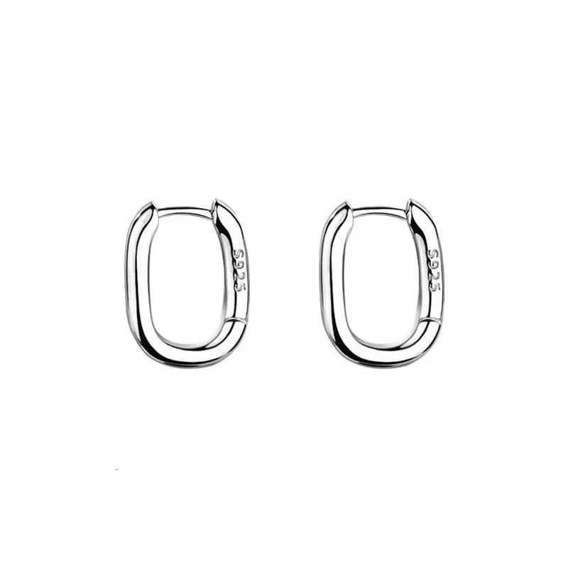 Stainless Steel Smooth Metal Chunky Hoop Earrings for Women Girls Fashion Oval Circle Hoops Statement Earrings Punk Jewelry XJ250814