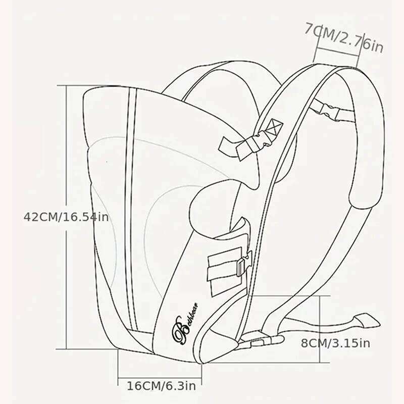 Bethbear Carriers Multifunctional Front Facing Infant Comfortable baby Sling Backpack Pouch Wrap Baby Kangaroo