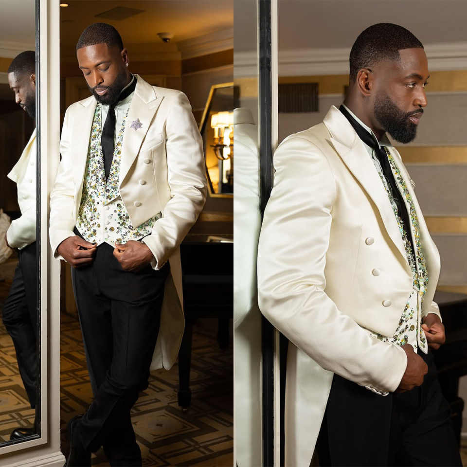 Men Long Tail Tuxedo Slim Fit Double Breasted 2 Pieces Blazer Pants Wedding Groom Party Wear Casual Coat Customized