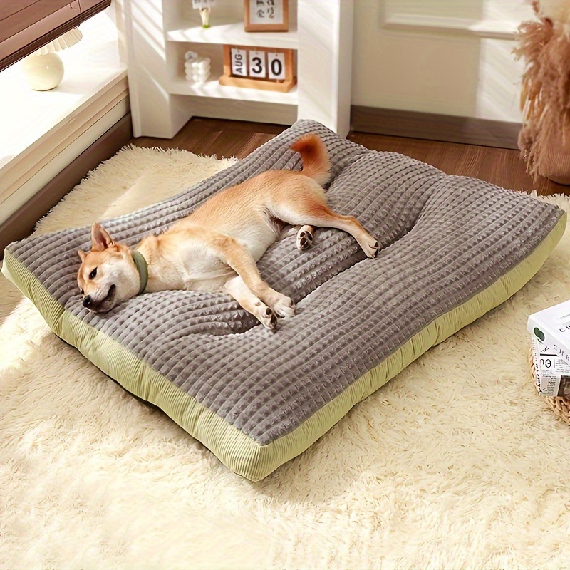 Durable Pet Sleeping Mat for Cats Small Medium Dogs Detachable Washable Soft Fluffy Multi-Scenario Use