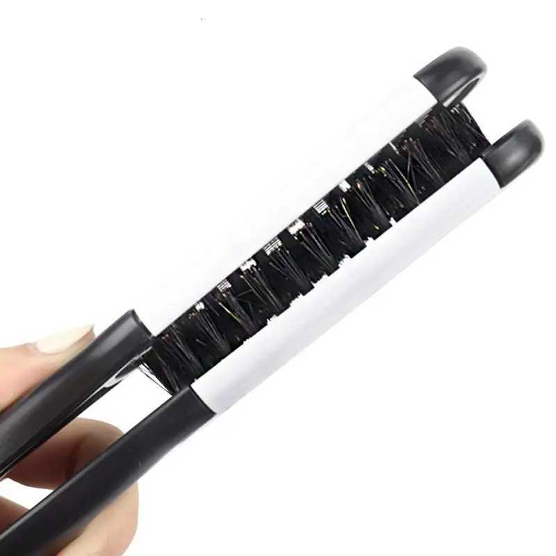 Hair Straightener Comb Boar Bristles Clamp Hair Brush Boar Bristles Clamp Double Sided Brush Hair Straightener For Barber Shops W250814