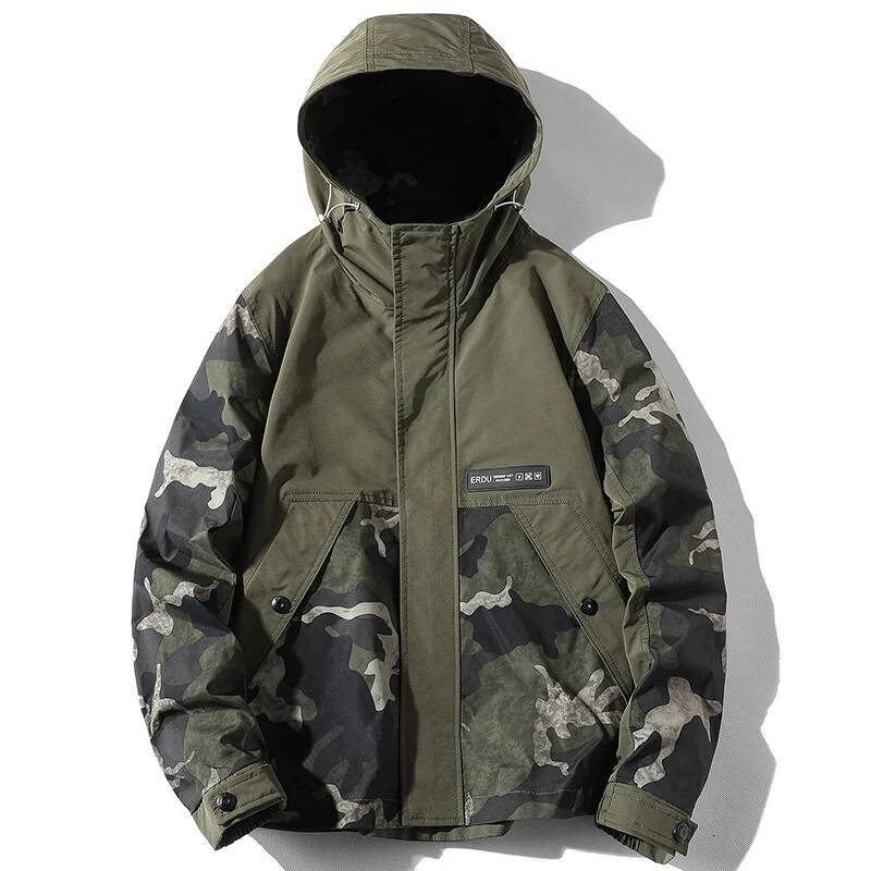 Military Bomber Men Fashion Casual Camping Jacket Coat Windproof Hooded Windbreaker Coats Male Oversize Outerwear 4Xl