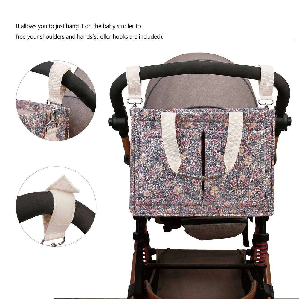 Ins Mommy Large Capacity Diaper Bags Cotton Diapers Stroller Lightweight Multifunctional Storage Mother Bag