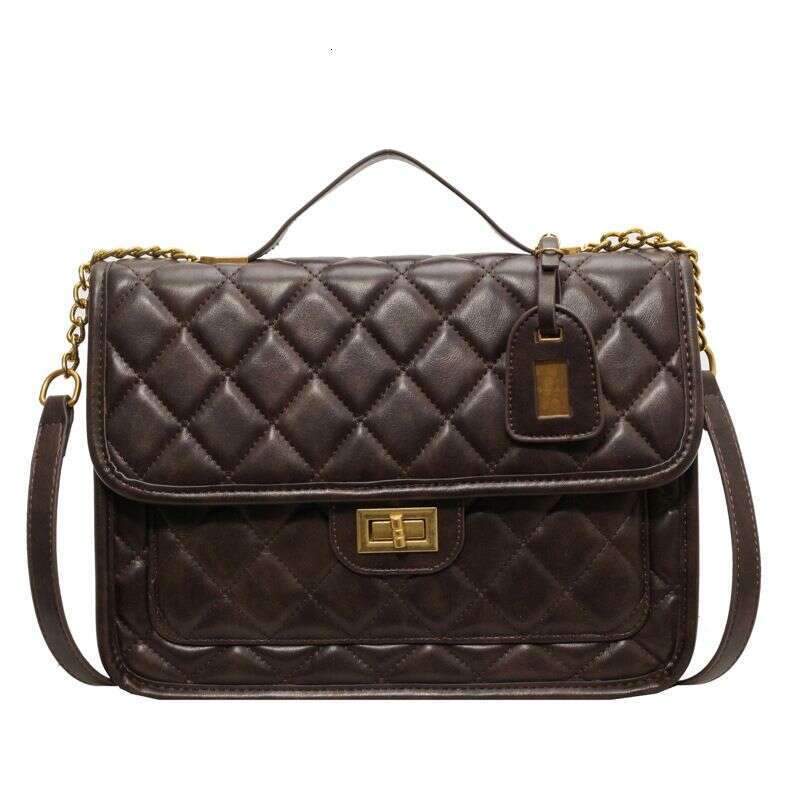 Xiaoxiangfeng for Women's 2023 New Handheld Lingge Chain Bag Versatile Commuter Large Capacity One Shoulder Backpack