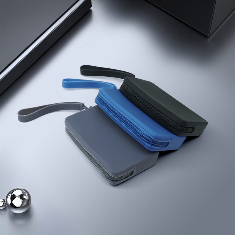 C63 Versatile Multi-Purpose Smartphone and Cord Keeper: Medium Capacity Soft TPU Zipper Pouch