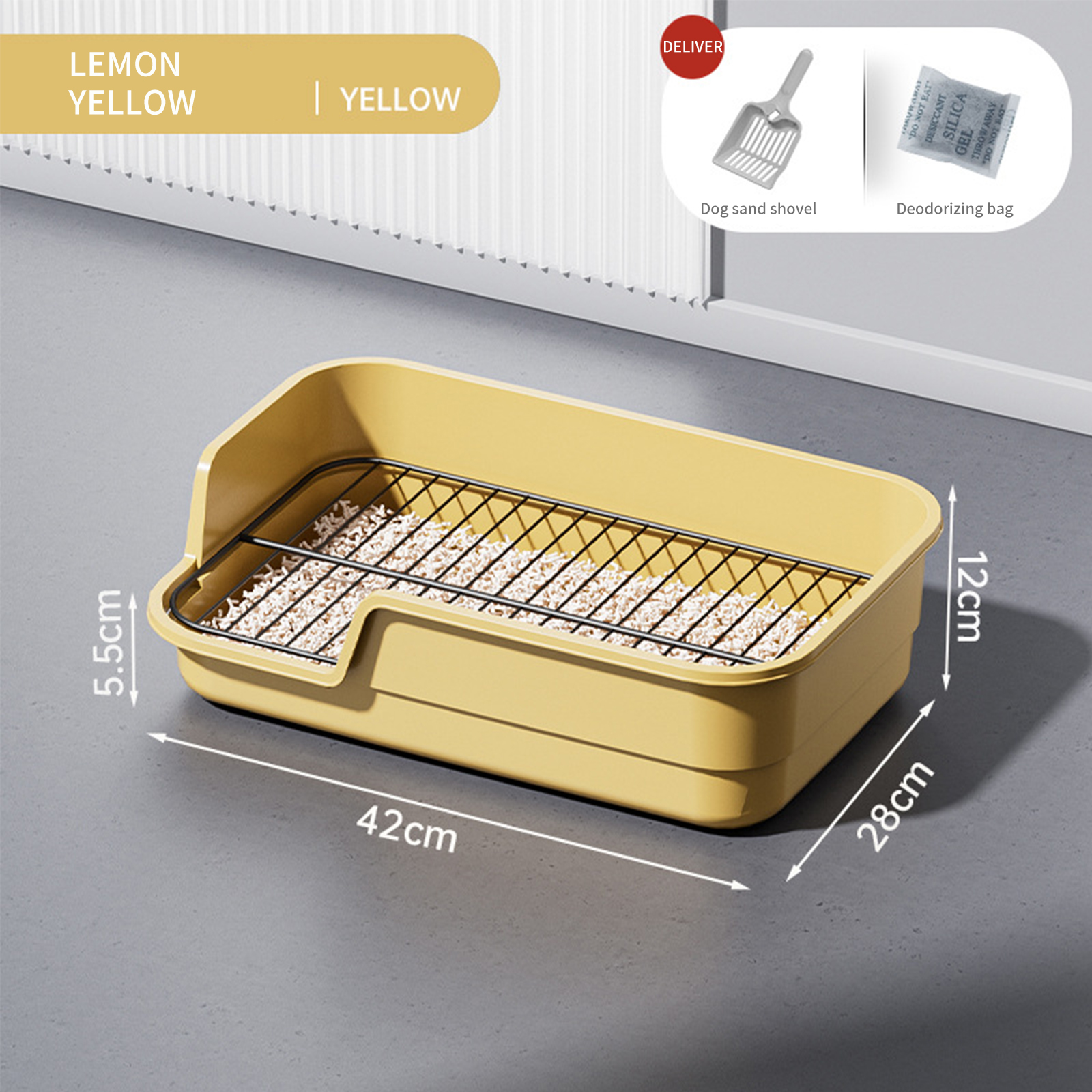 Dog Toilet Extra Large Anti Splashing Slant Mouth High Fence Small Dog Tablet Dog Toilet Anti Splashing Pet Supplies