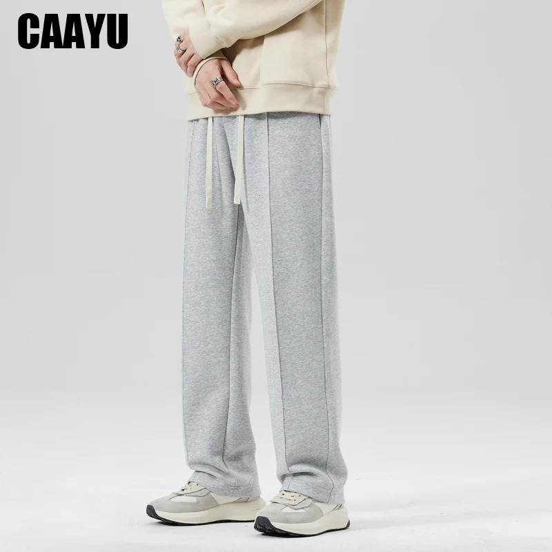 CAAYU Mens Jogger Sweatpants Fashion Hip Hop Japanese Streetwear Drawstring Casual Baggy Trousers Sports Loose Gray Pants Mens 250813