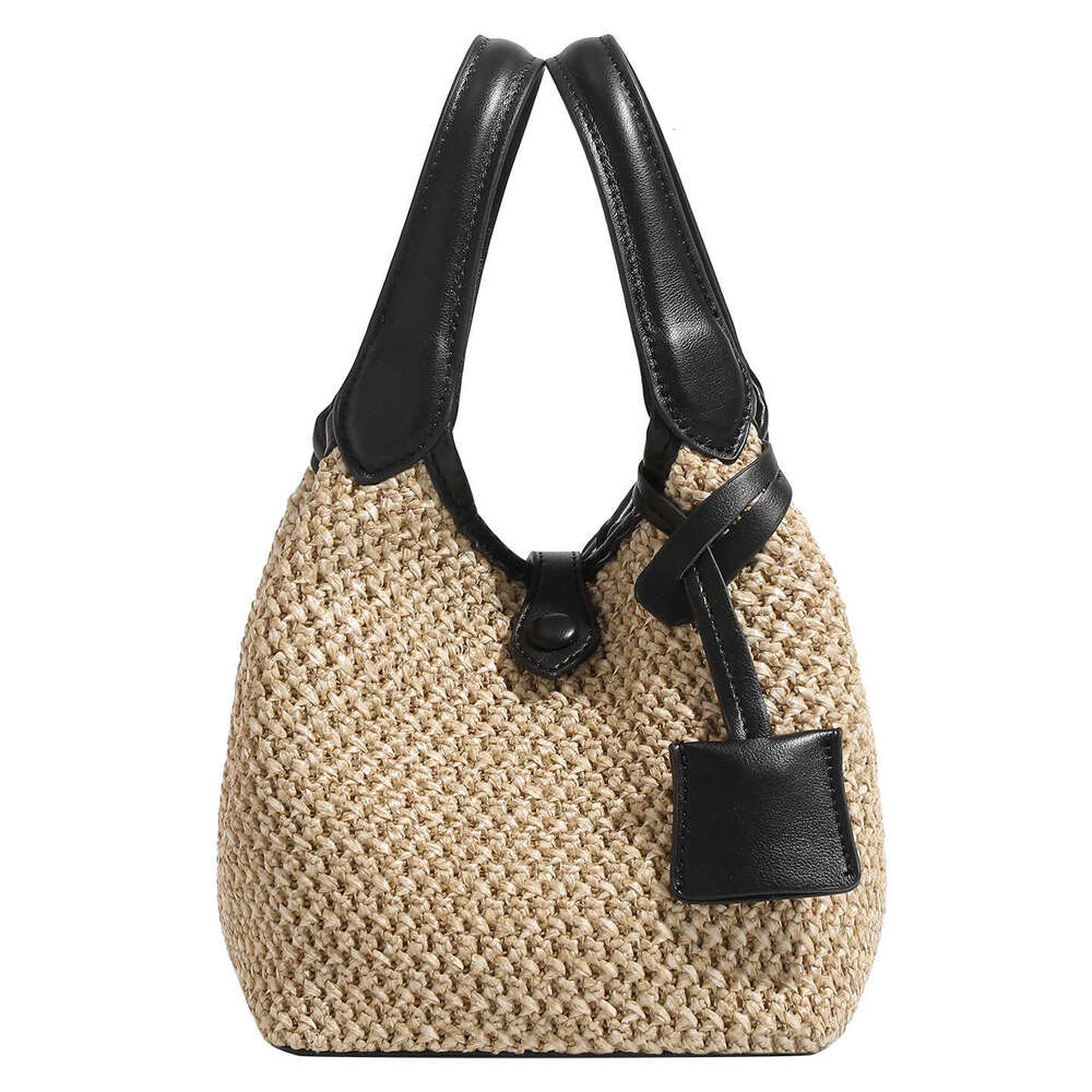 2025 New Handmade Woven Handbag Designer's Premium Single Shoulder Crossbody Large Capacity Bucket Bag