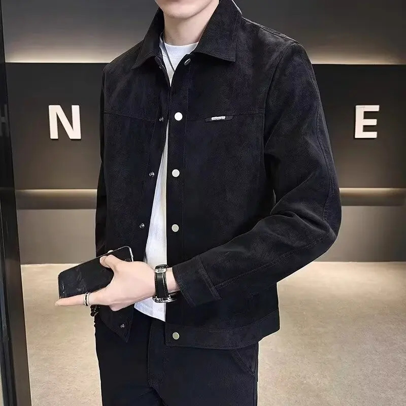 Trendy Highend Mens Jacket Casual Korean Street Fashion Top Layer Hollow Sleeve AutumnWinter Coat Y2K Coats 250813