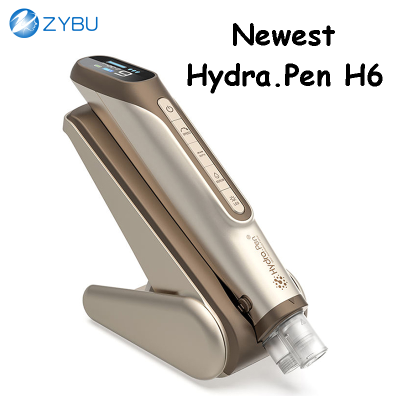 New Arrival Hydra.Pen H6 Automatic Microneedle System Intelligent Liquid Flow Out Advanced Chip Needle Dual Light Blue Red Skin Care MTS Mesotherapy H