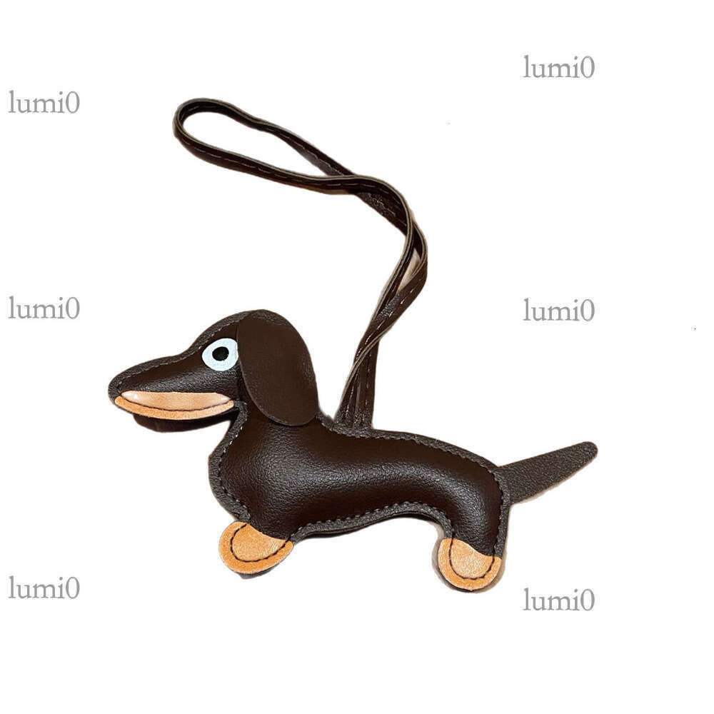 Dachshund Dog PU Leather Cute Cartoon Puppy Charm Women's Handbag Trendy Bag Pendant