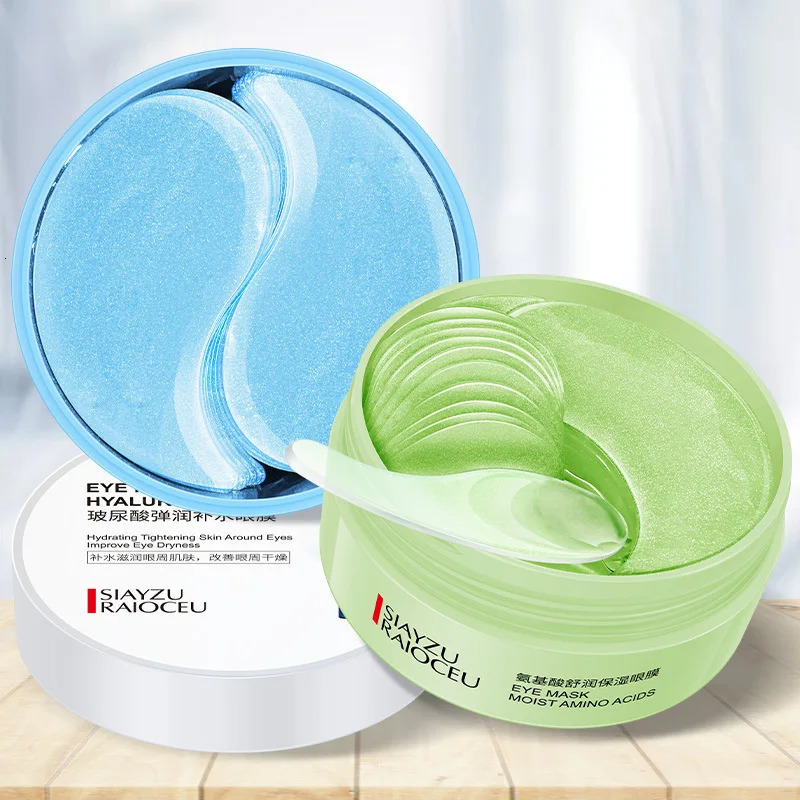 60pcs Hyaluronic Acid Crystal Collagen Eye Mask Dark Circles Eye Bags Eye Patches Skin Care 250813
