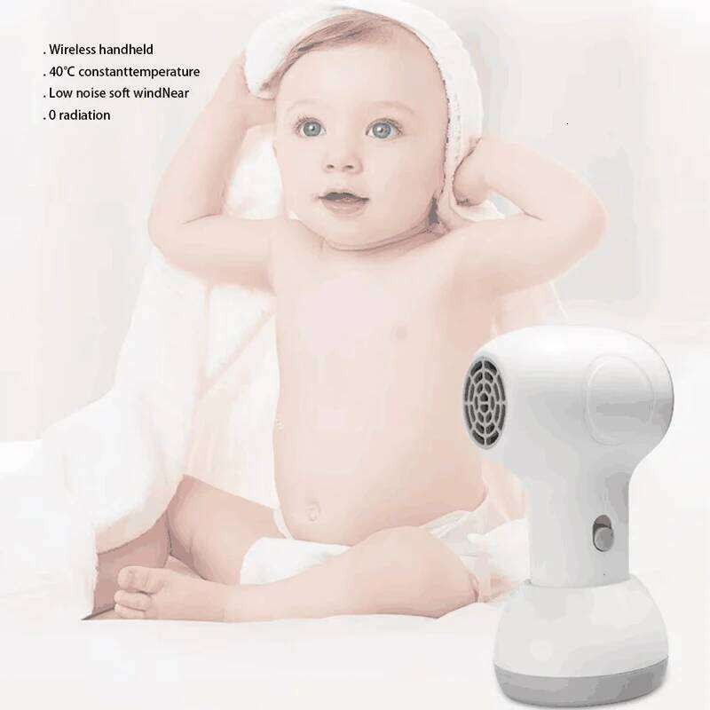 Baby Hair Dryer Wireless Small Universal Diffuser 60W Children's Silent Thermostatic Blowing Convenient Quiet For Infants Butt