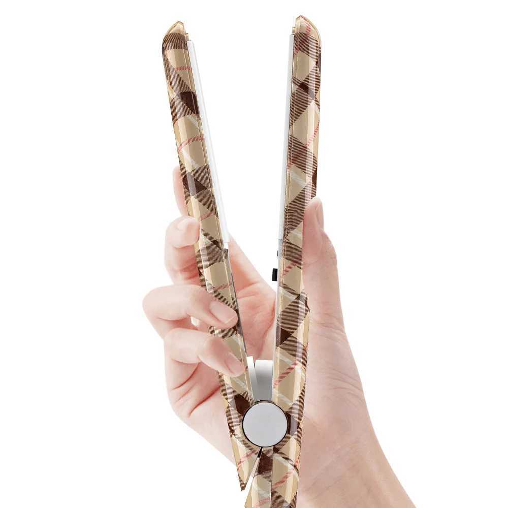 Mini Hair Straightener Iron Ceramic Straightening Corrugate Curling Iron Styling Tools Hair Curler EU Plug W250814