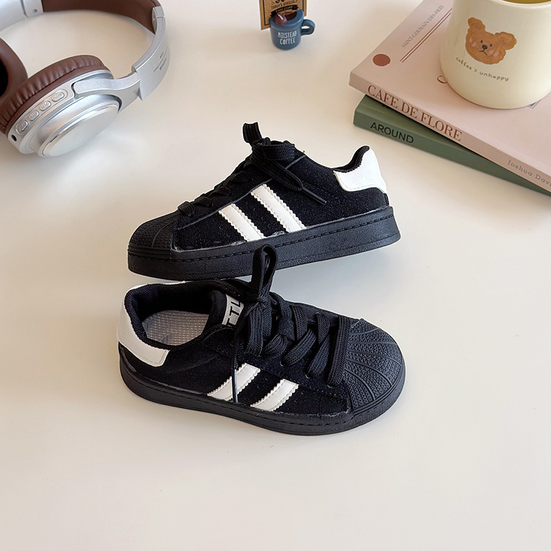 Girls' low - top skate shoes spring new models Children's shoes low - cut suitable for both baby boys and girls trendy brand sports shoes