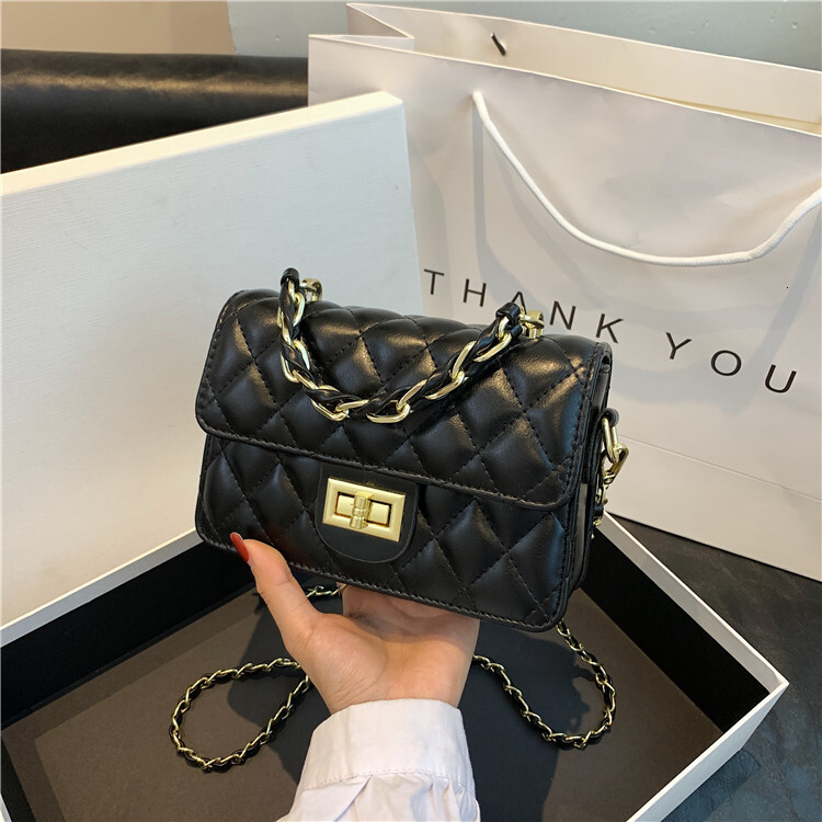 Luxury Brand Designer Bag Manufacturer 2025 Spring Summer New Women's Bag Trendy Women's Niche Single Shoulder Quilted Chain Small Square Ba