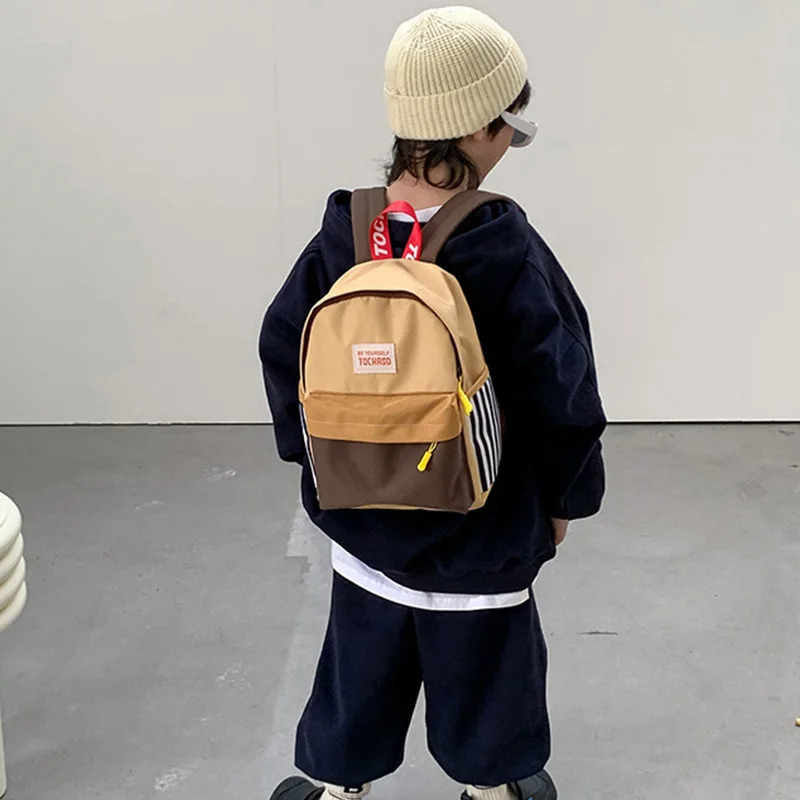 Canvas Kids Backpacks Portable Children School Bags for Girls Boys Kindergarten Schoolbag Fashion Baby Travel Bag 250813