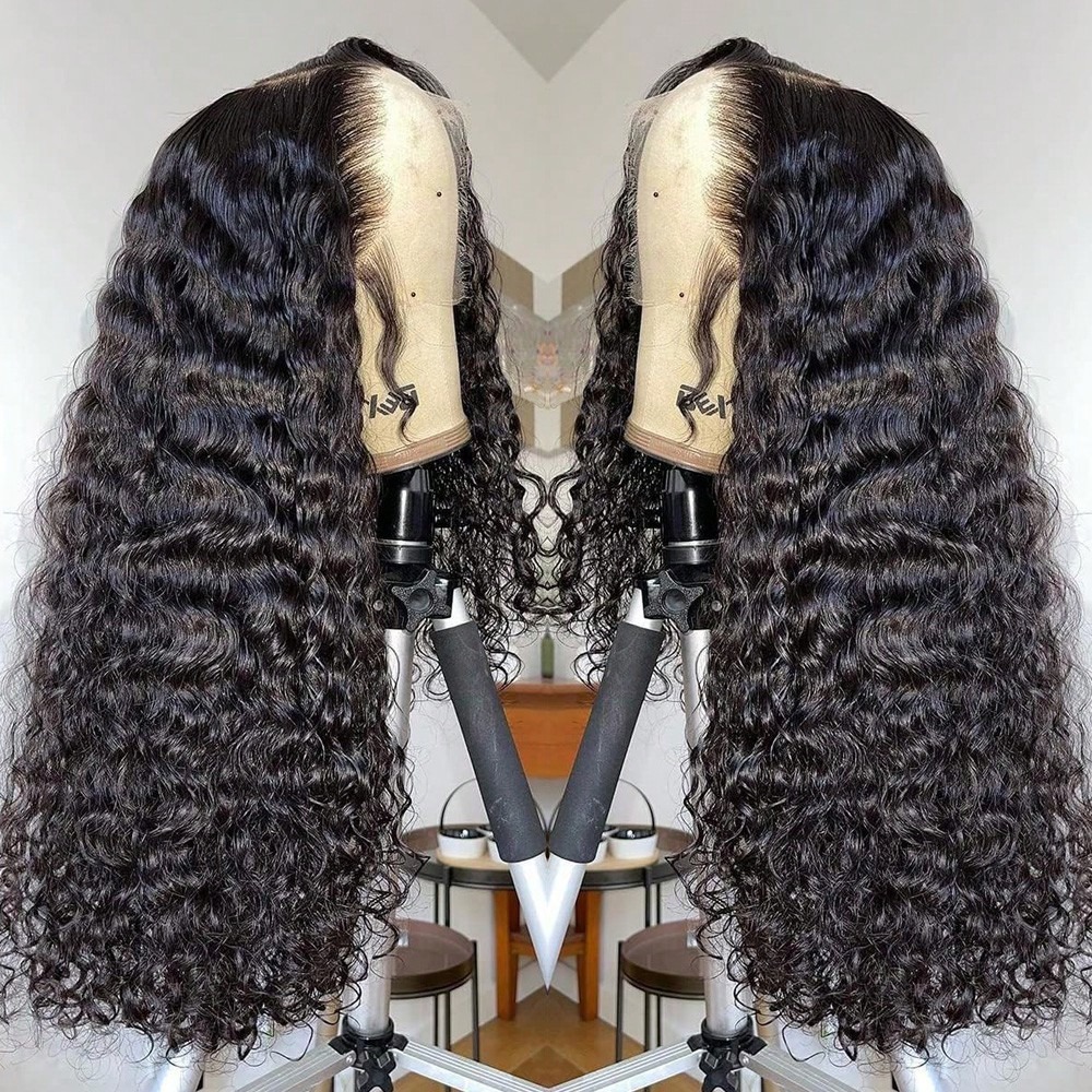 40 42 Inch 13x4 13x6 Hd Black Lace Frontal Wigs Loose Deep Wave Wig Ready To Wear Curly Wave Lace Front Wig Synthetic For Women