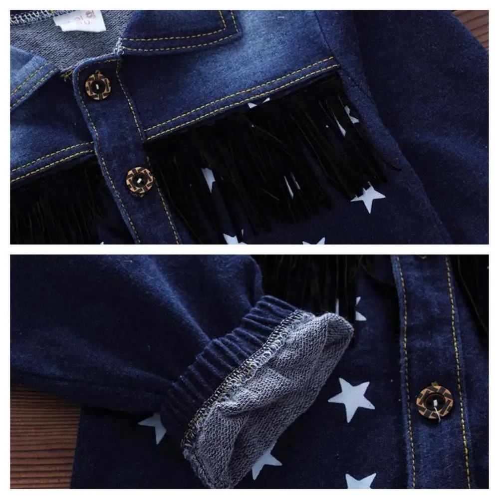 Baby Boy Clothes Childrens Spring Denim Set Fashion Trend Clothes Casual Suit Jacket Top Pants 3 Piece Set 250813