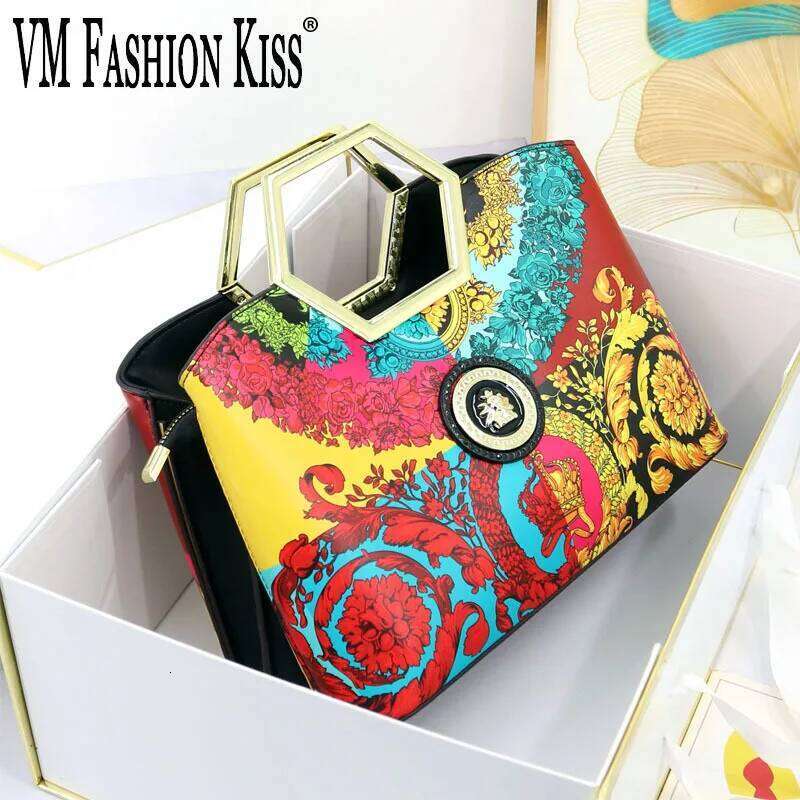Designer Luxury Elegant Top Handle Various Printed Patterns Women S Crossbody Shoulder Frame Designer Bag
