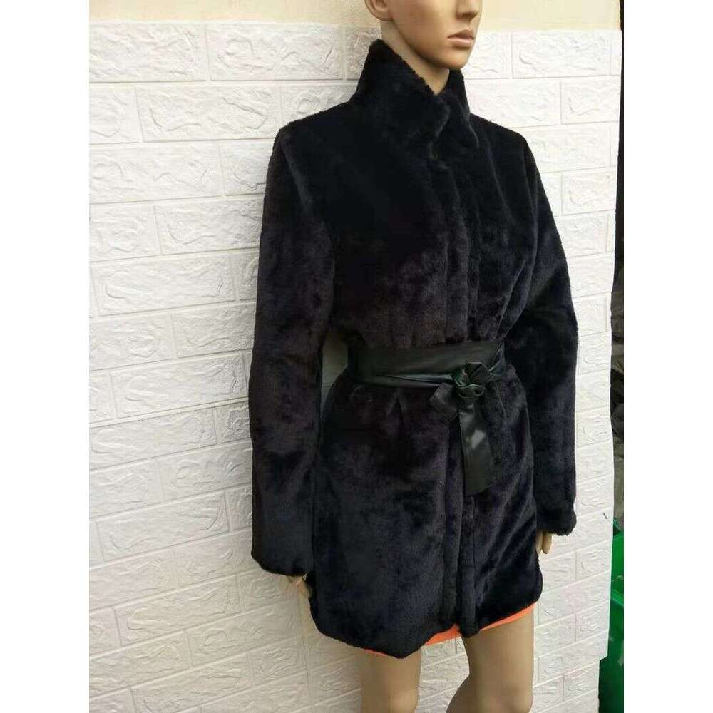 Winter Jackets For Women Solid Long Sleeve Fur Neck Zipper Pockets Coat Jacket Korean Reviews Many Clothes Woman Clothing